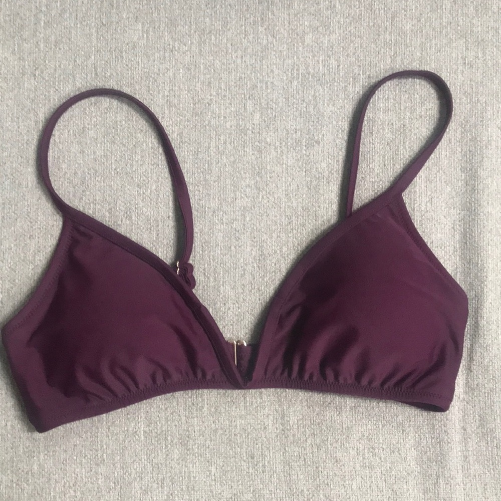 Express Swim Eggplant colored swim top